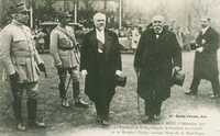  1914-1918 1918 12 08 Poincaré Clémenceau et Pétain à Metz Poincaré Clémenceau and Pétain in Metz.jpg 